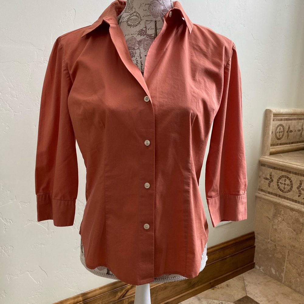 Stretch Fitted Button Down Shirt